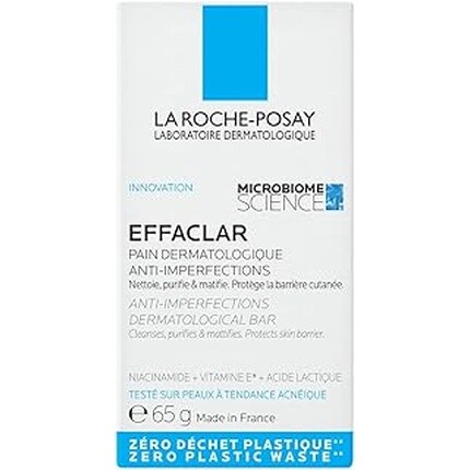

Effaclar Твердое очищающее средство против несовершенств и очищение для склонной к акне кожи 65 г La Roche-Posay