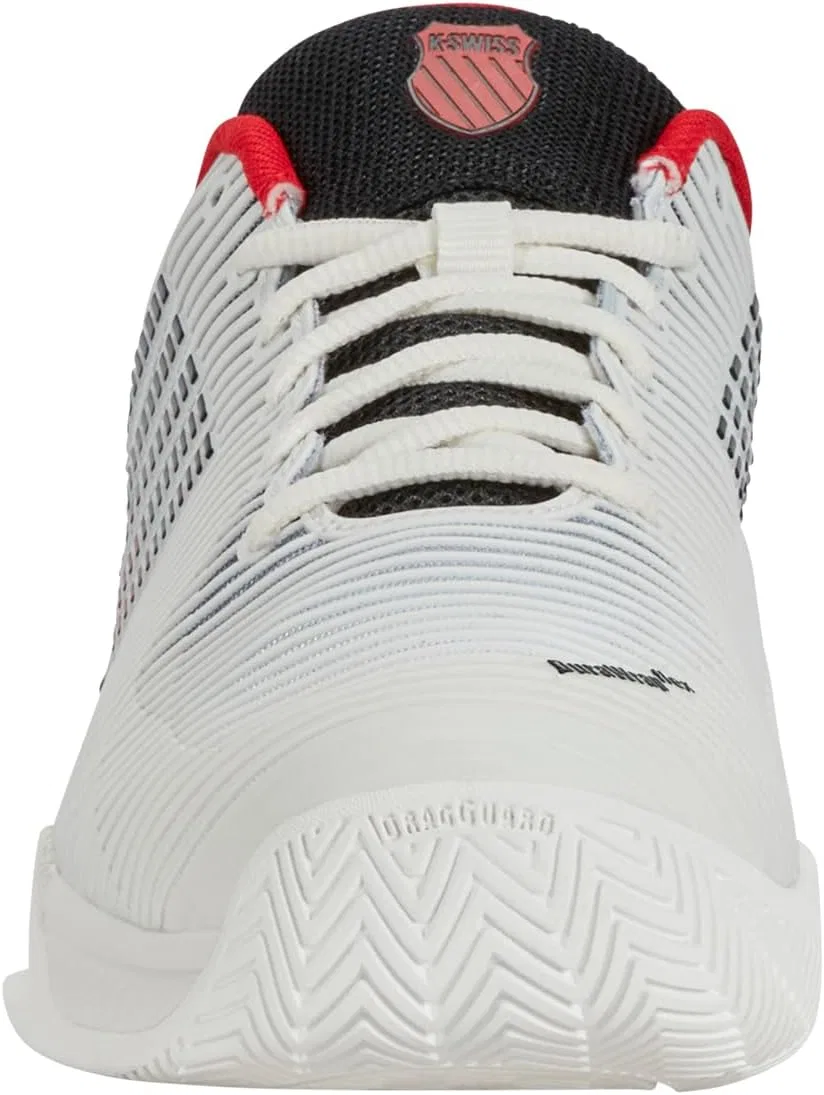Мужская теннисная обувь K-Swiss Hypercourt Express 2, Bright White/Stretch Limo/High Risk Red — фото 2