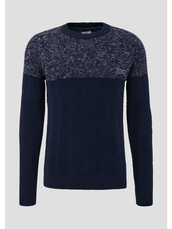 

QS Вязаный свитер, цвет 58W0_темно-синий