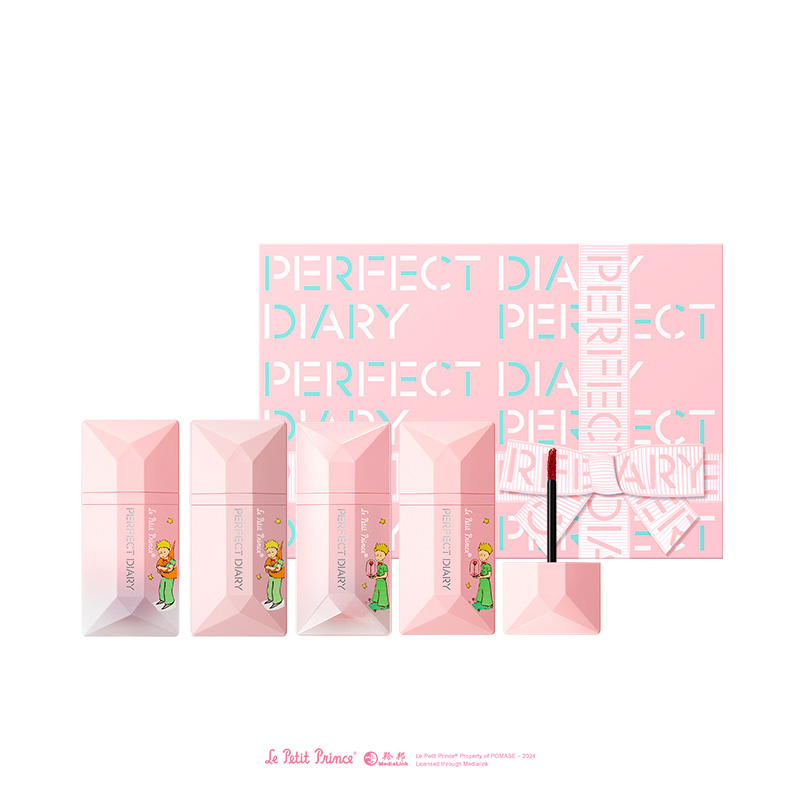 PERFECT DIARY Набор жидких помад dewy pink в коробке матовое покрытие с матовой текстурой — фото 2