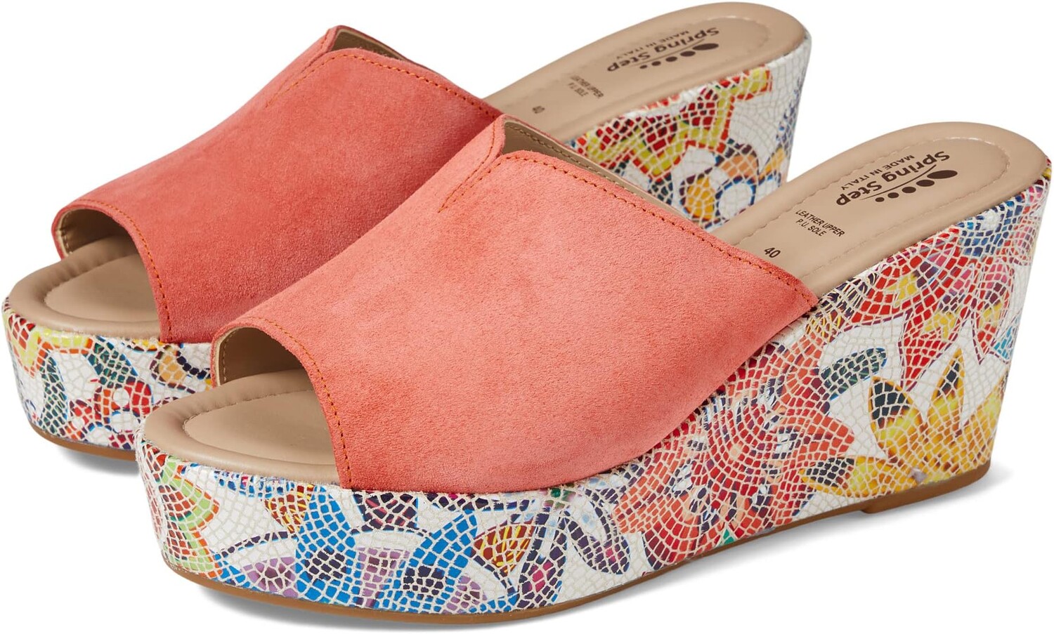 Босоножки Laylani Spring Step, цвет Coral Suede
