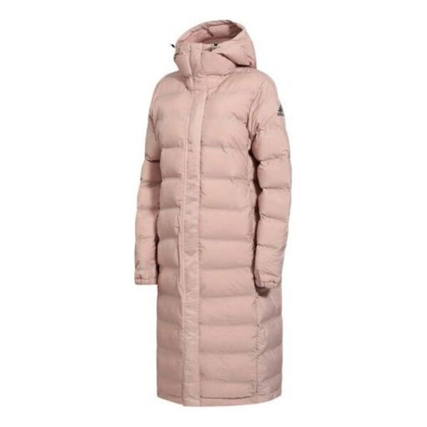 

Толстовка helionic long down jacket asia sizing 'pink' Adidas, розовый