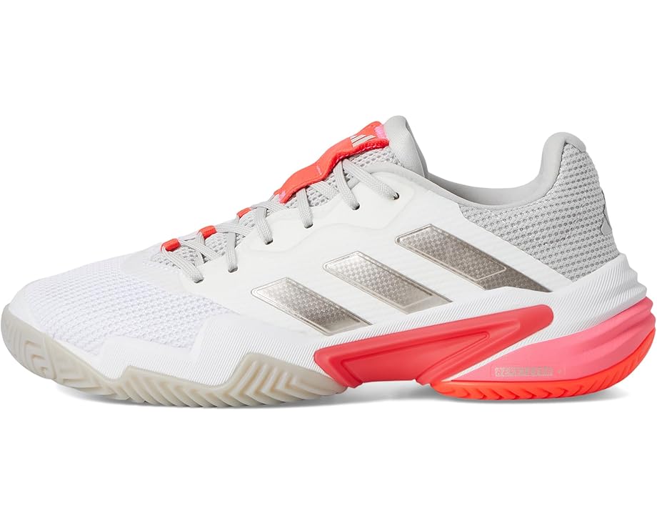Кроссовки adidas Barricade 13 Tennis Shoes, цвет White/Iron Metallic/Lucid Red — фото 4
