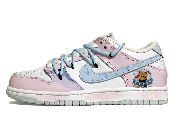

Кроссовки Nike Dunk Skateboard Shoes Women's Low-Top Pink/White, Розовый, Кроссовки Nike Dunk Skateboard Shoes Women's Low-Top Pink/White