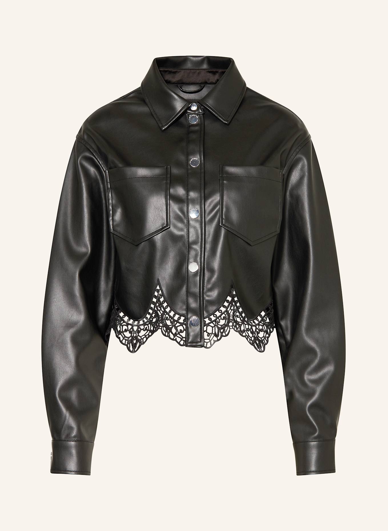 

Блузка-Рубашка Clothilde из кожи Guess, черный