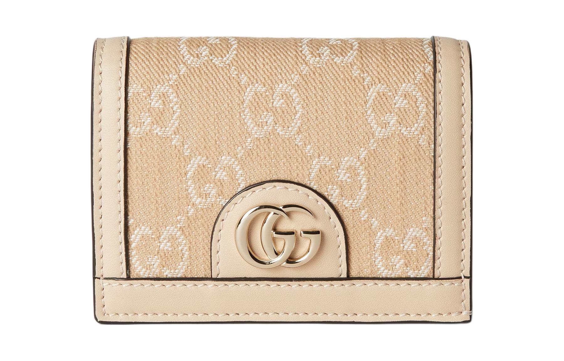 

GUCCI Кожаный картхолдер Ophidia Denim