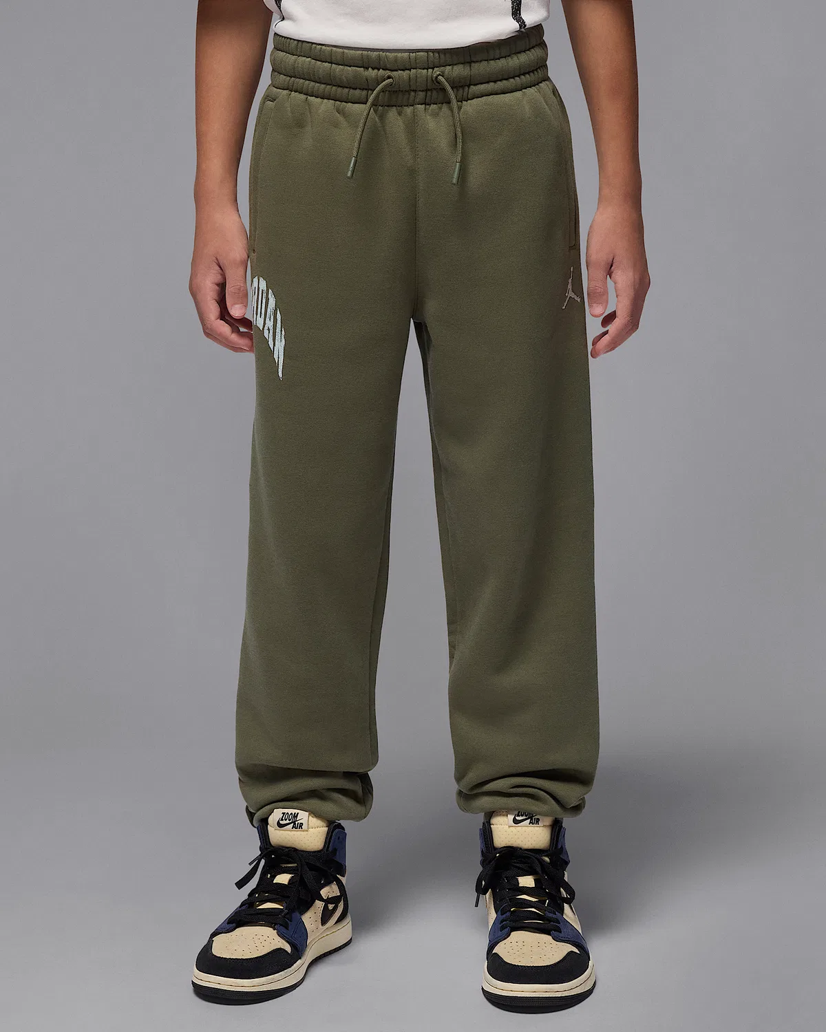 Детские флисовые штаны Jordan MVP, Medium Olive