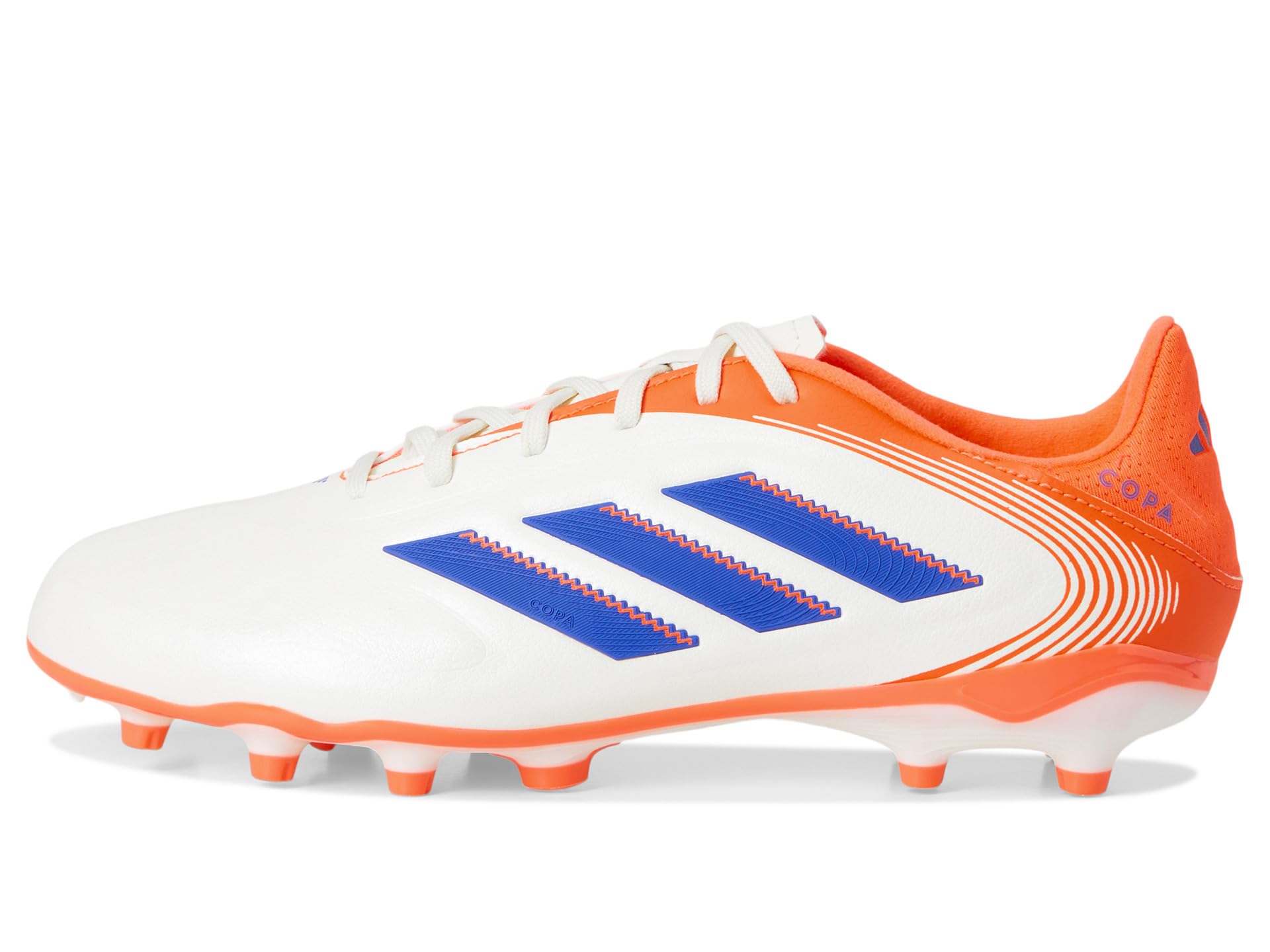 Кроссовки adidas Kids Copa League Pure 3 Firm Ground/Multi Ground Cleats, цвет Off White/Lucid Blue/Signal Coral — фото 4