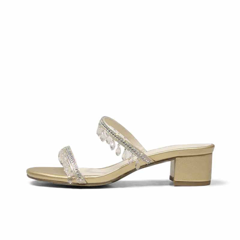 SHOEMAKER QUEEN Женские стойкие к истиранию слайдеры шампанское золото, цвет Champagne Gold