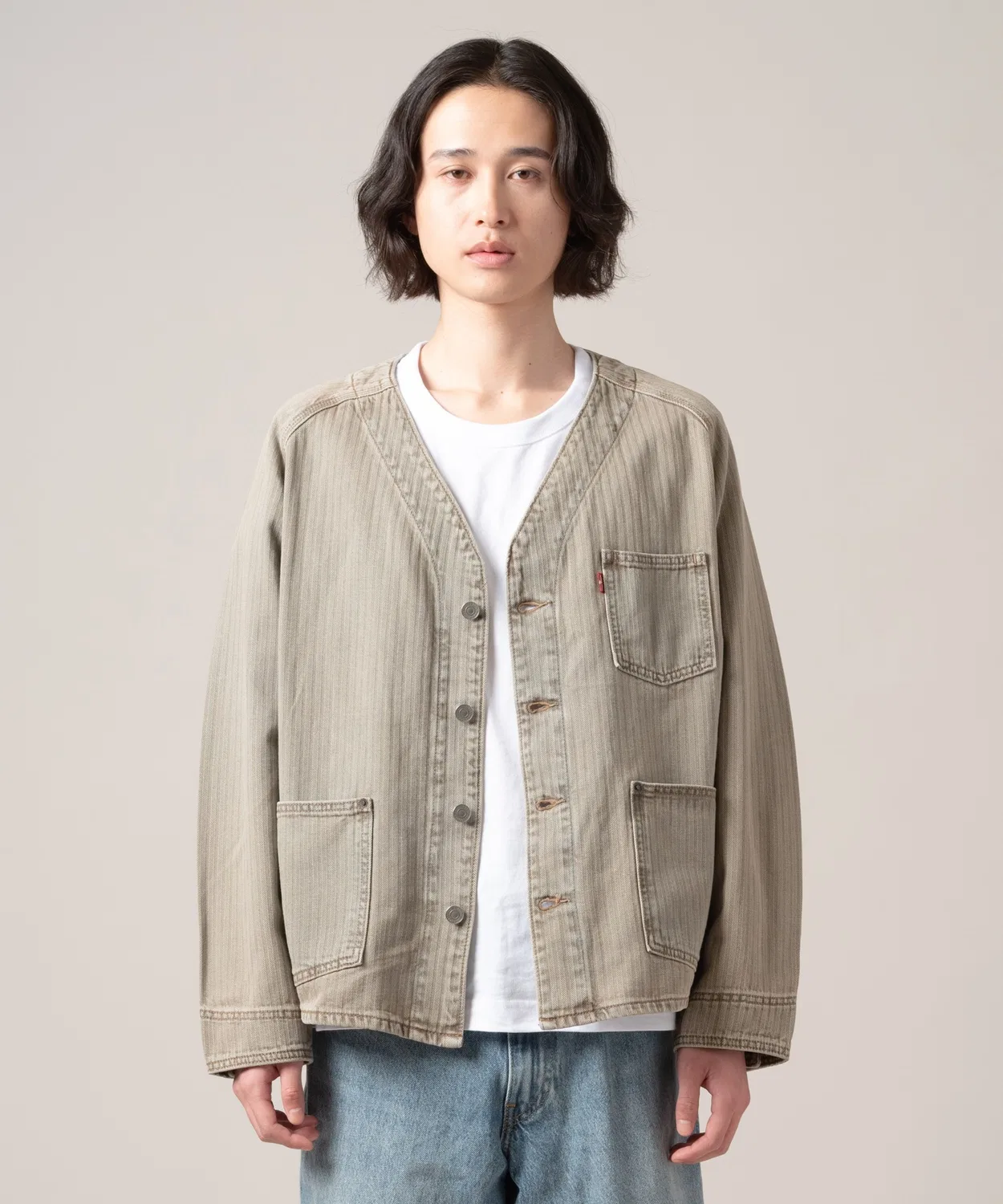 Кардиган Union Engineer Levi's из хлопка серый