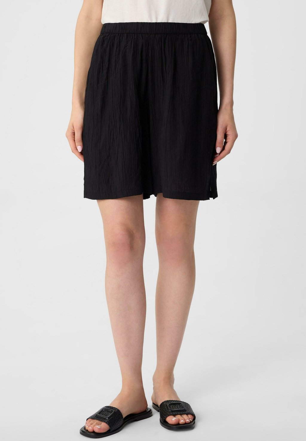 

Шорты MUSSELIN MIT WIDE LEG comma casual identity, черный
