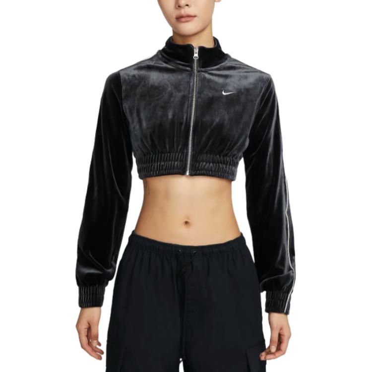 Женская черная куртка Nike — фото 2