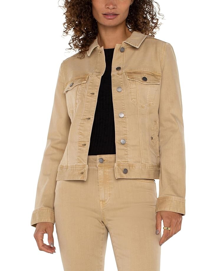 

Куртка Liverpool Los Angeles Classic Jean Jacket Stretch Denim, цвет Hayseed Tan