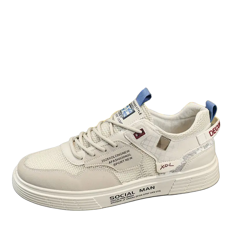 

TAFN Мужские низкие скейтерские кеды бежевые, цвет Beige
