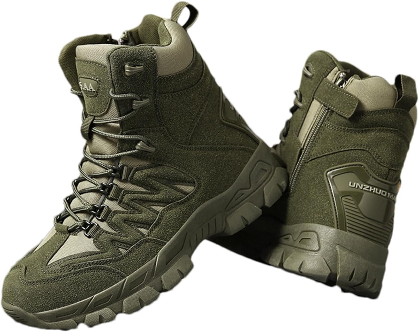 

Мужские тактические ботинки, мужские военные тактические ботинки, легкие военные ботинки, ботинки с боковой молнией, джунглевые ботинки, боевые пустынные ботинки Xmncg, зеленый