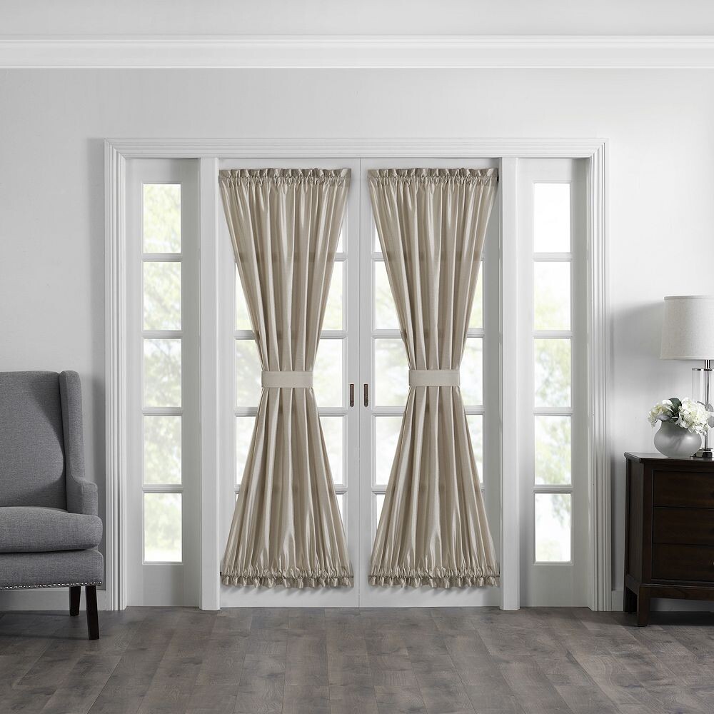 

Elrene Home Fashions Colette Оконная панель боковой двери из искусственного шелка, 28 x 72 дюйма, цвет Taupe