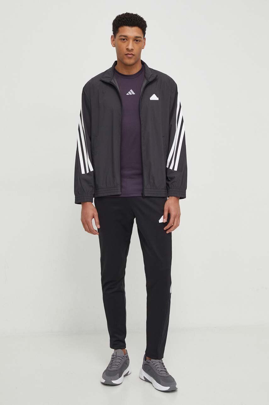 Адидас толстовка Adidas, черный — фото 3