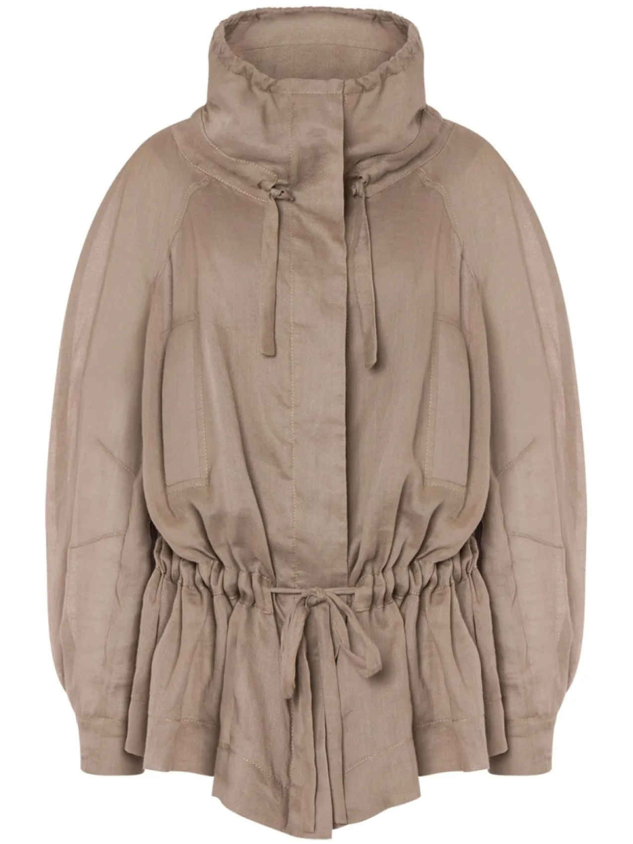 

Куртка с кулиской Alberta Ferretti, нейтральный