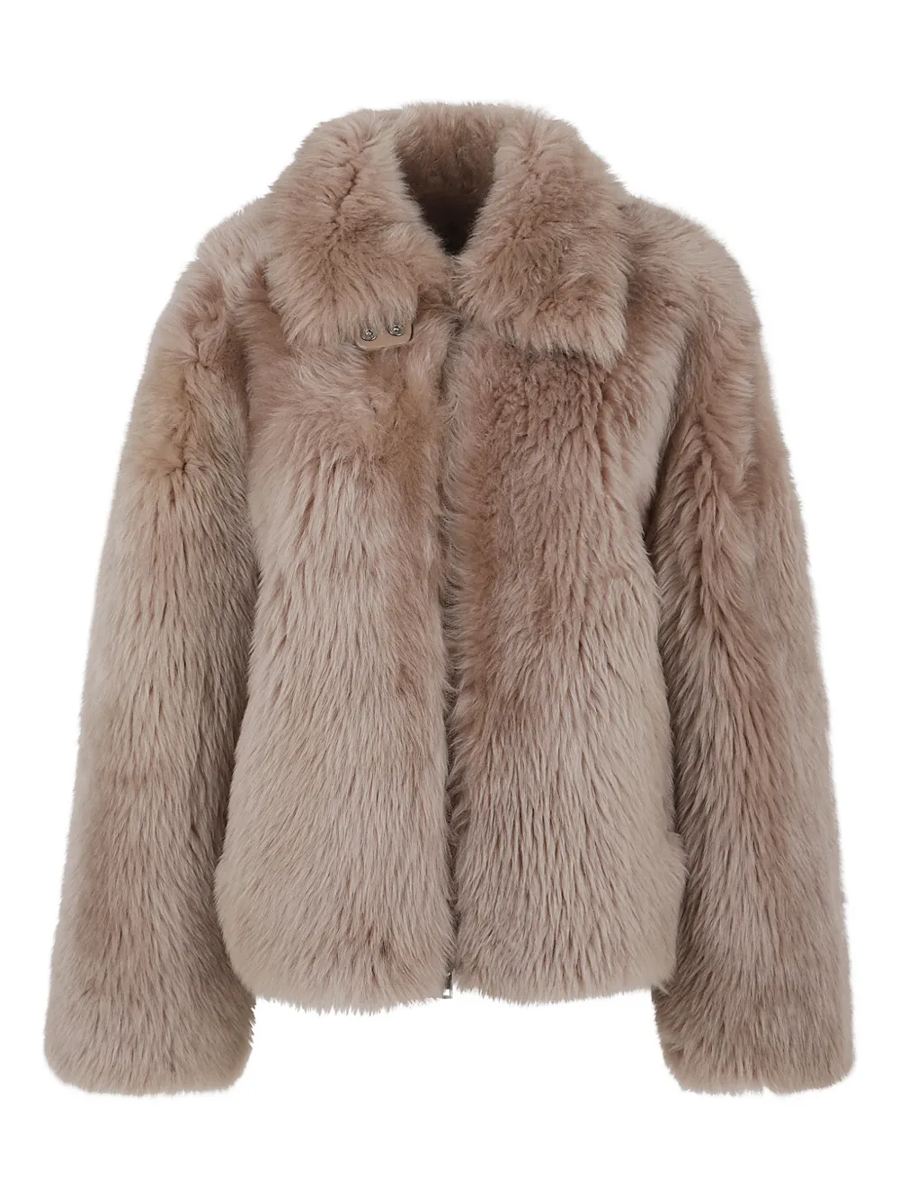 

Куртка из овчины на молнии Desa 1972, светло-бежевый