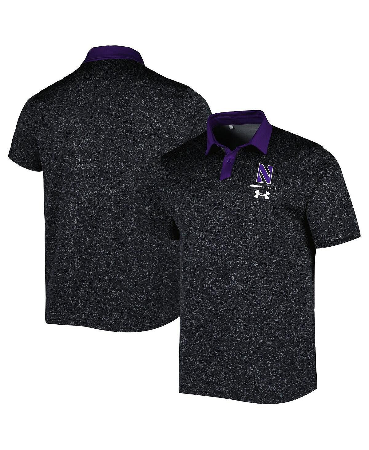 

Мужская черная рубашка-поло Northwestern Wildcats Static Performance Under Armour