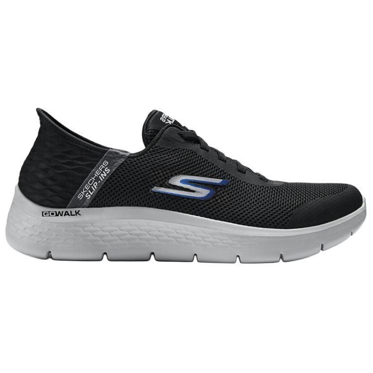 Skechers GO WALK Breathable Coverage Support низкие кроссовки для ходьбы мужские черные — фото 3