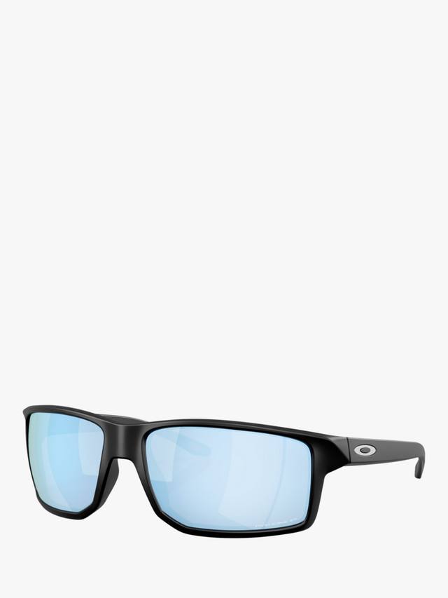 

Мужские поляризованные круглые солнцезащитные очки OO9470 Oakley, Matte Black/Blue