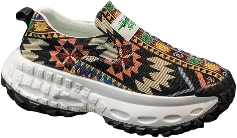 

Мужские модные дышащие спортивные кроссовки - легкие и удобные, с толстой подошвой, уникальными узорами и противоскользящей подошвой Clolinde, черный