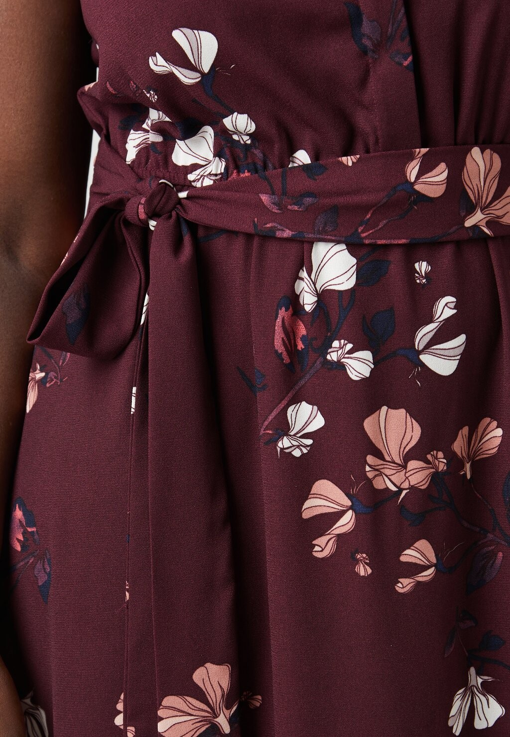 

Платье-рубашка VMNEWHALLIE TIE DRESS Vero Moda, темно-красный