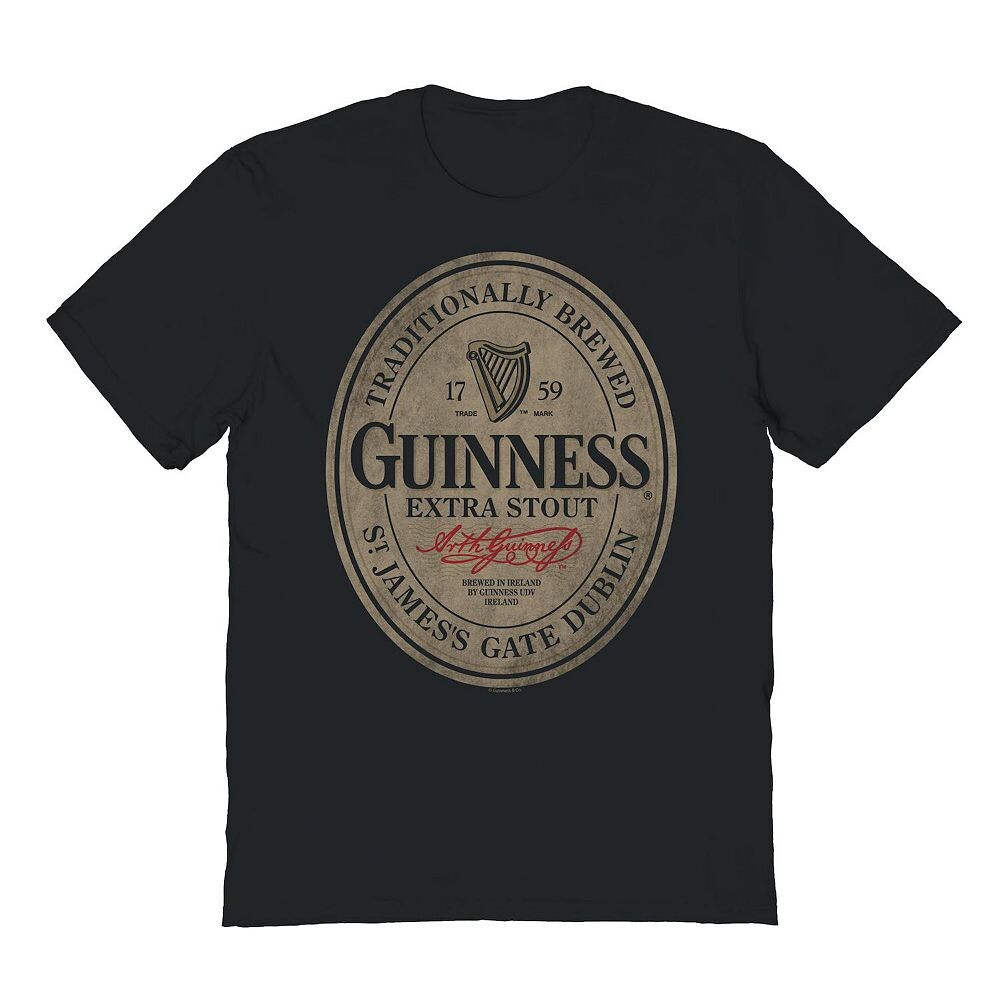 

Оригинальный потертый логотип Guinness для мужчин Licensed Character, черный