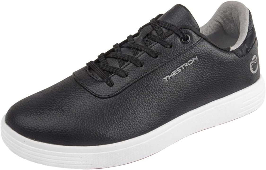 

Мужские гольф-кроссовки без шипов, противоскользящие, водоотталкивающие, для гольфа на улице, мягкая обувь для прогулки гольфистов Omcam, черный