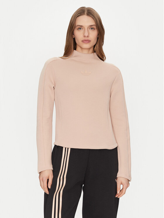 

Блузка облегающего кроя Structured Interlock JJ0938 Adidas, бежевый