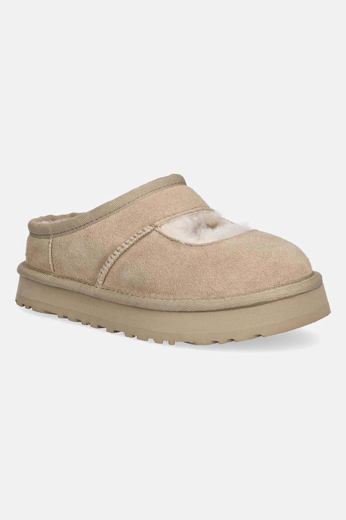 

Детские замшевые тапочки UGG BEA MARY JANE, бежевый