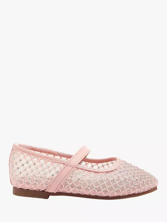 Детские балетки из блестящей сетки, розовые Angels by Accessorize
