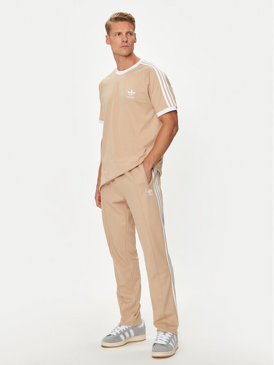 Спортивные брюки slim fit adicolor Classics Beckenbauer IZ1857 Adidas, бежевый — фото 2