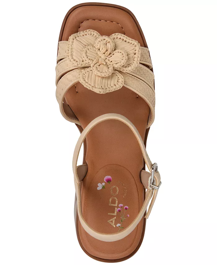 Женские сандалии Beachbloom на платформе, комплект из двух частей ALDO, коричневый/бежевый — фото 4