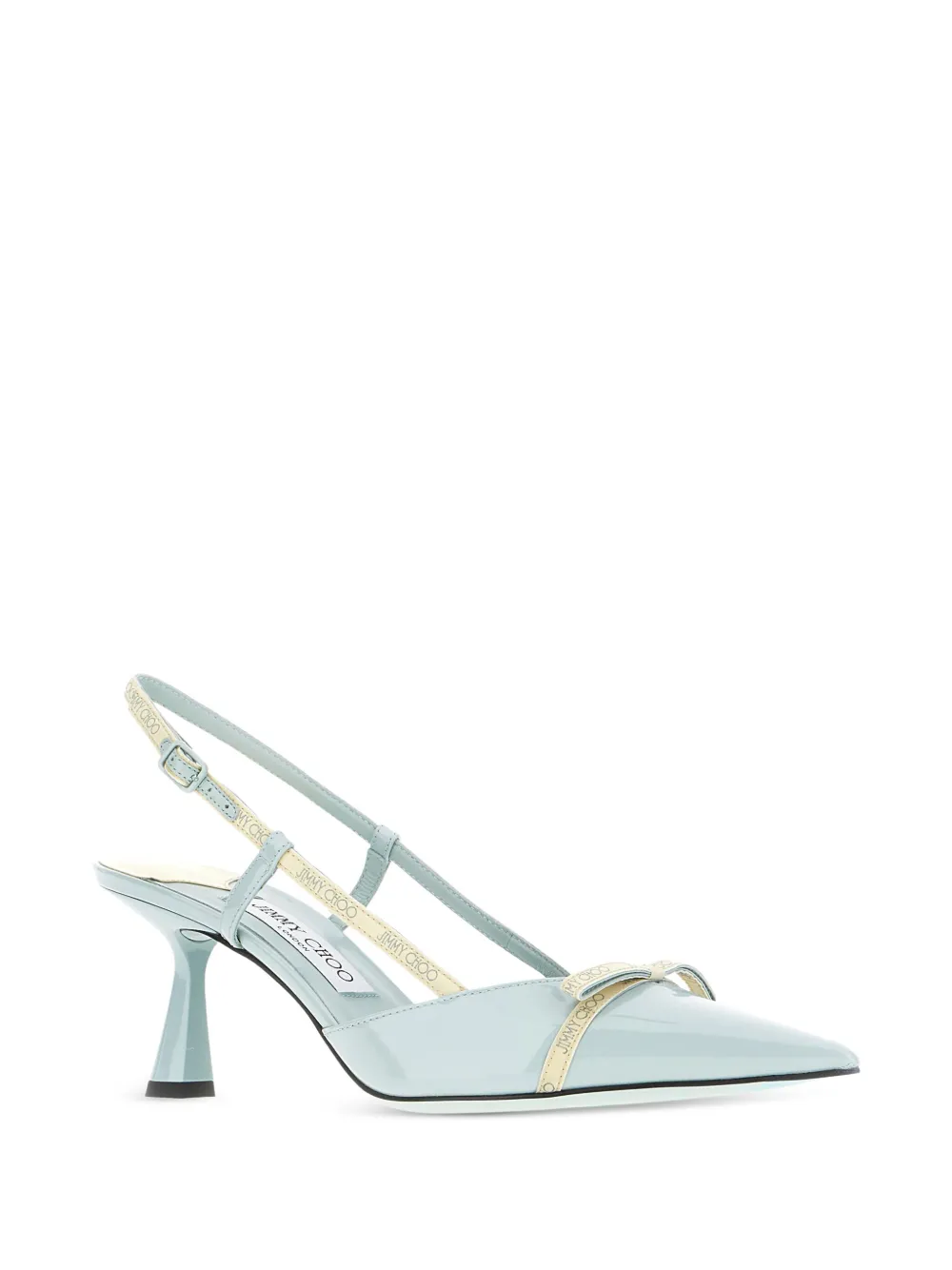 Туфли Camila 65 с заостренным носком и ремешком на пятке JIMMY CHOO, зеленый — фото 3