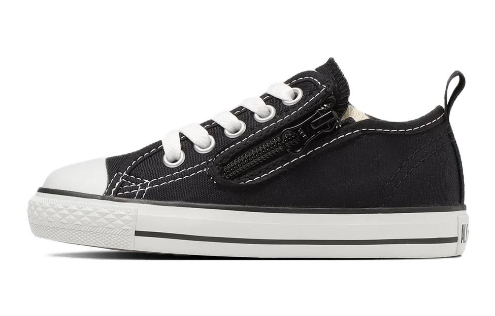 All Star N Z OX Low Top Детские Кроссовки из Хлопка Черно-Белые Японская Версия Подростковые Converse — фото 2