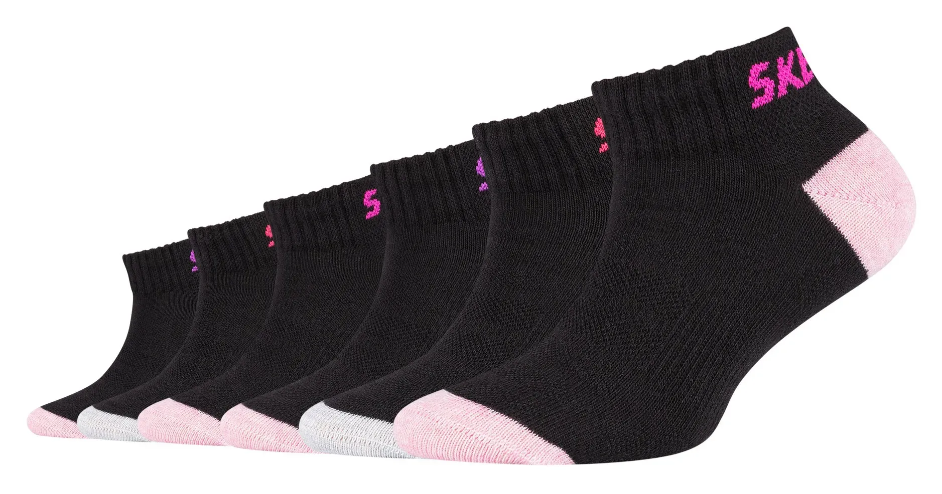 

Носки-кроссовки Skechers (6 пар) (6 пар) с сетчатой ​​вентиляцией, черный
