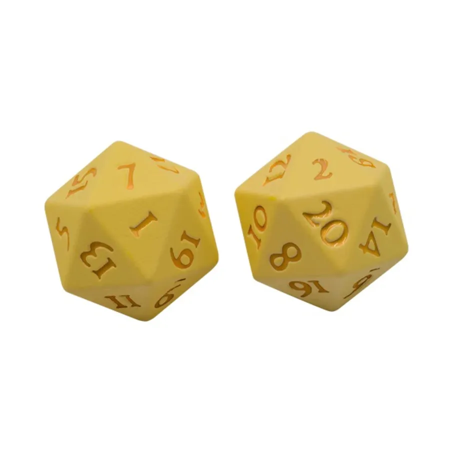 

d20 Яркий хэви-метал — желтый (2), Dice (Ultra Pro)