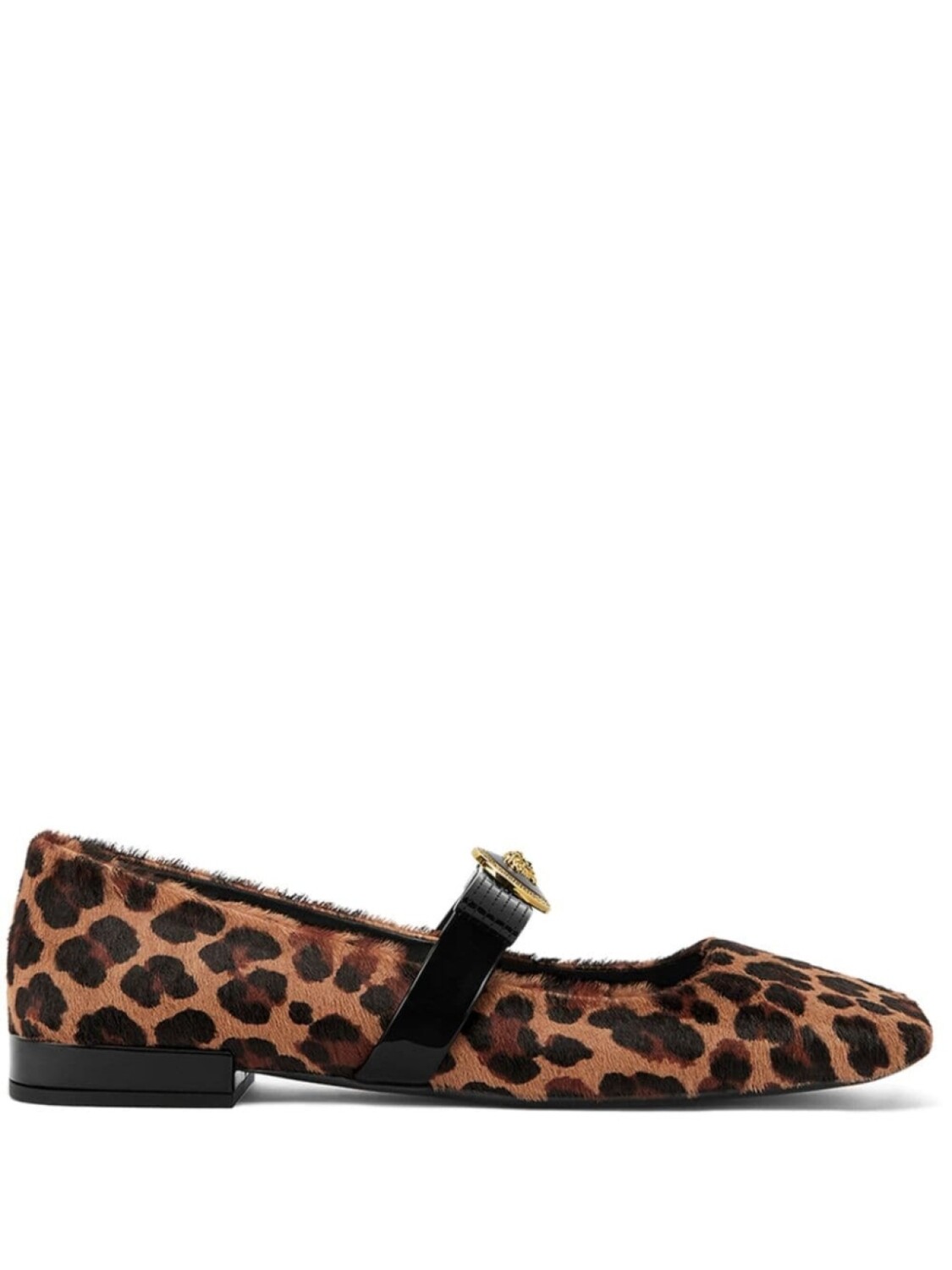 Versace балетки Medusa'95 с леопардовым принтом, коричневый
