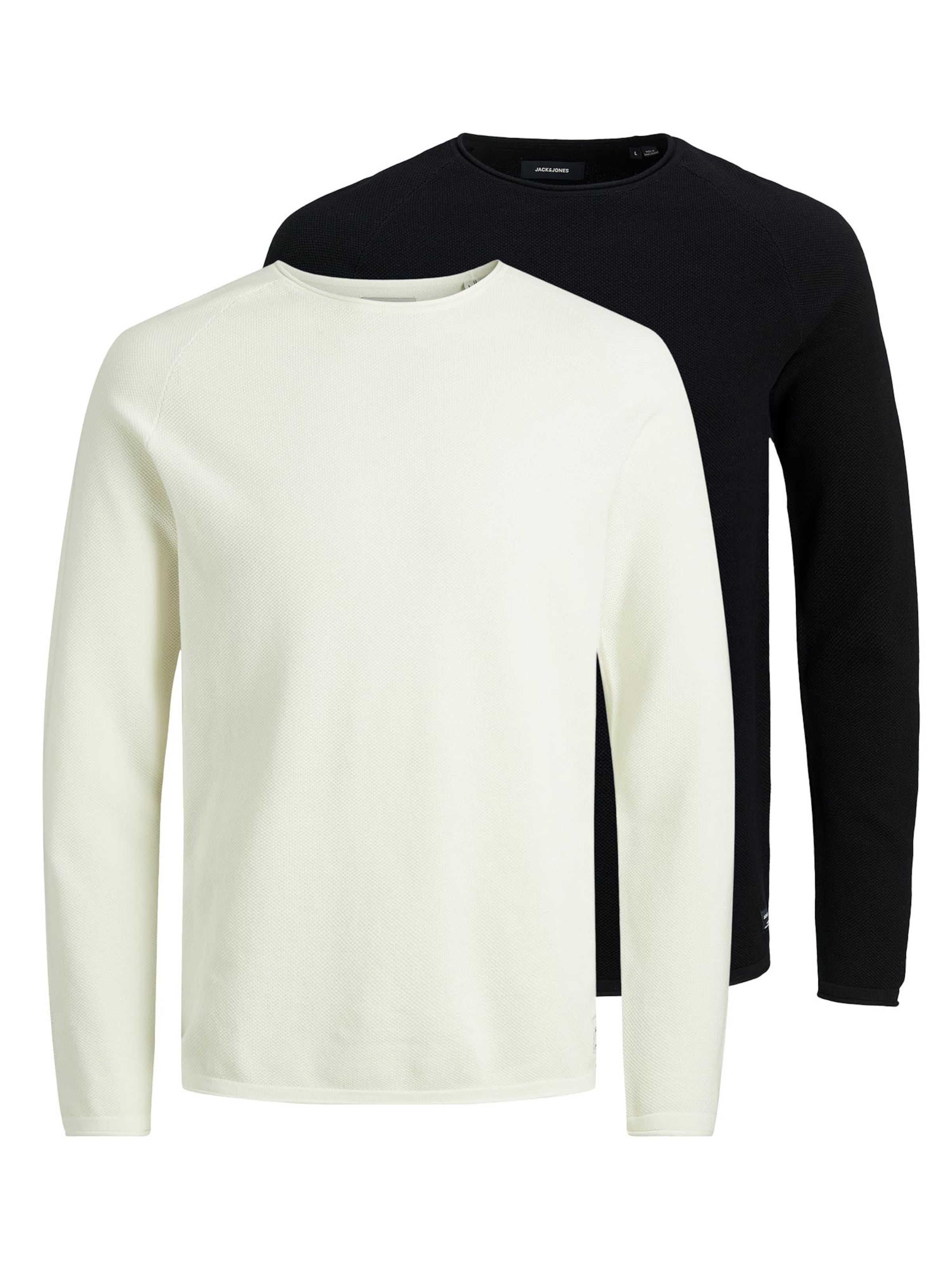 

JACK & JONES Свитер 'Hill' в крапчатом черном цвете