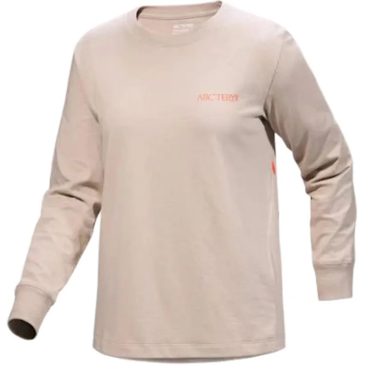 Топ с длинным рукавом и принтом птицы Kragg Arcteryx, Elegant Brown/Warm Sun Orange/Rune/Solaris