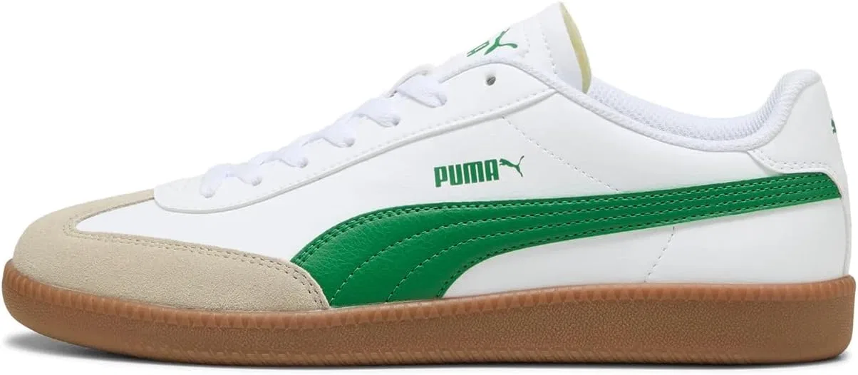 Кроссовки PUMA 9-T унисекс 398174 18, белые/светло-зеленые — фото 2