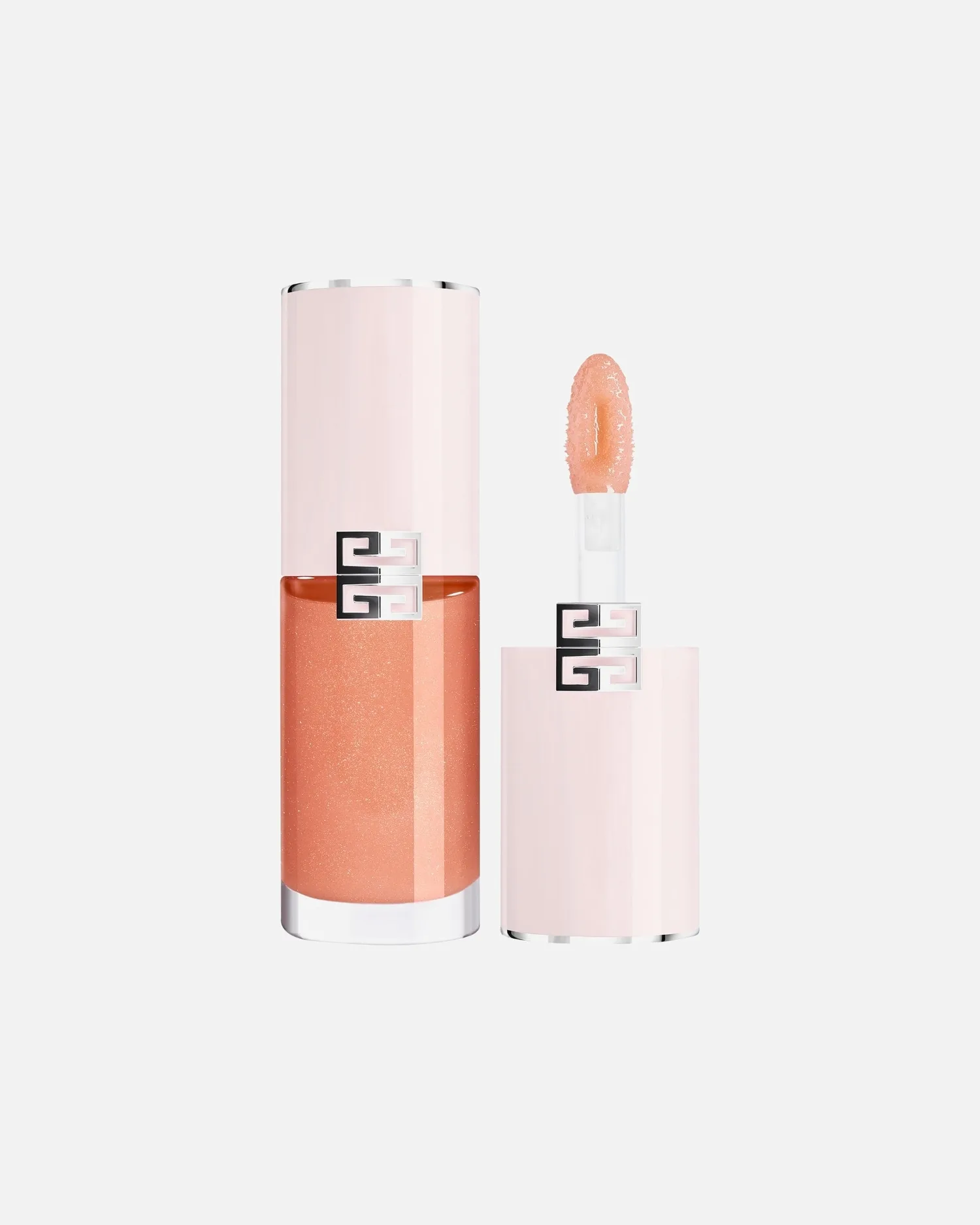 Блеск для губ Rose Perfecto сыворотка-масло для губ Givenchy, n04 iridescent peach, 7,5 мл
