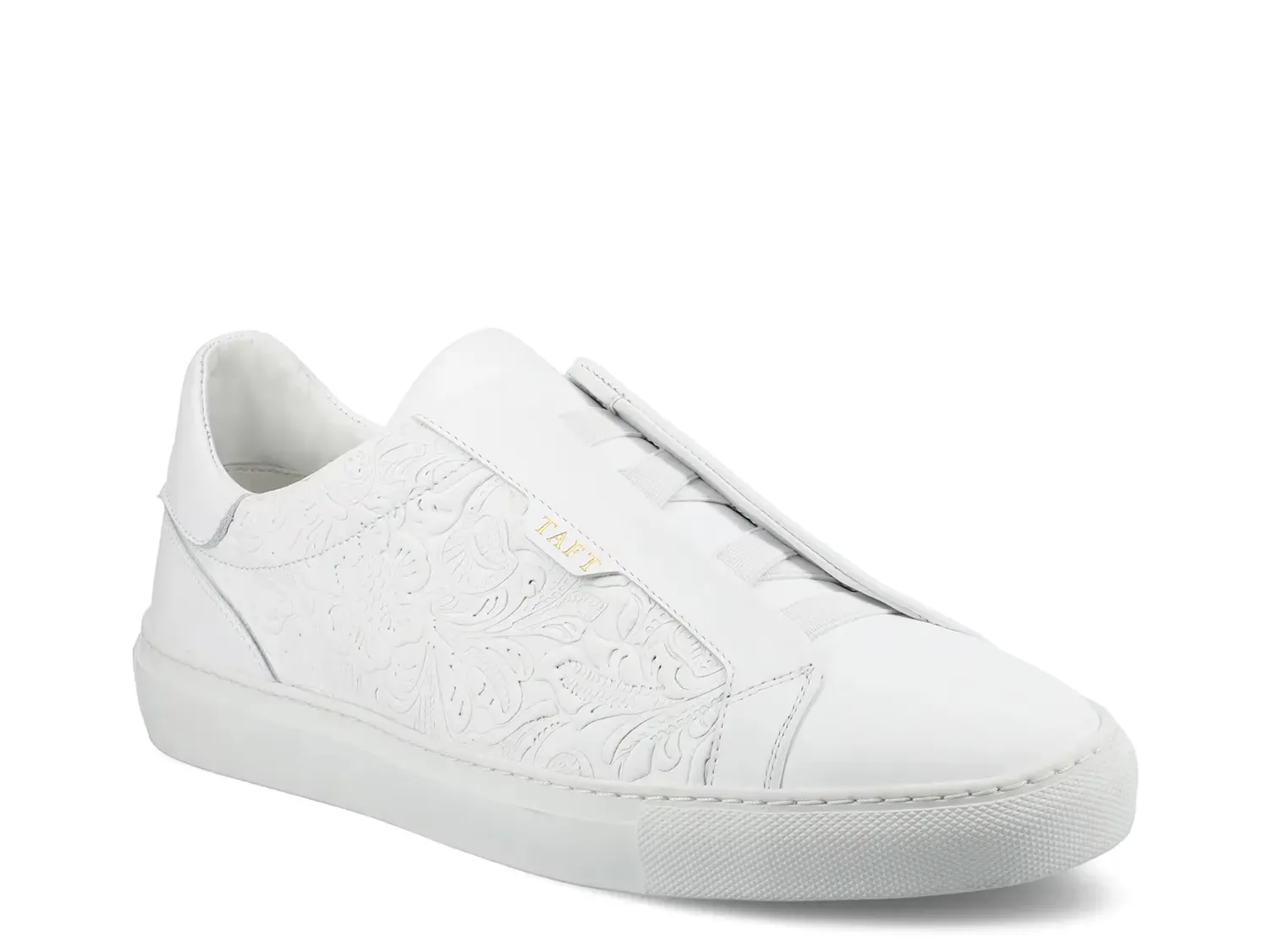 

Слипоны James Taft, White Floral Embossed