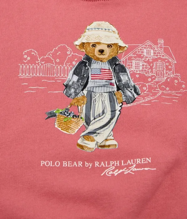 Толстовка regular fit Polo Ralph Lauren, розовый — фото 3