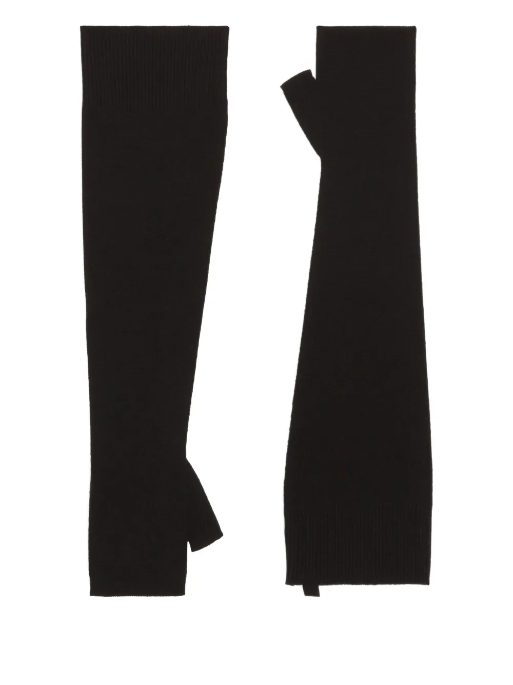 

Перчатки-митенки в рубчик DOLCE & GABBANA, черный