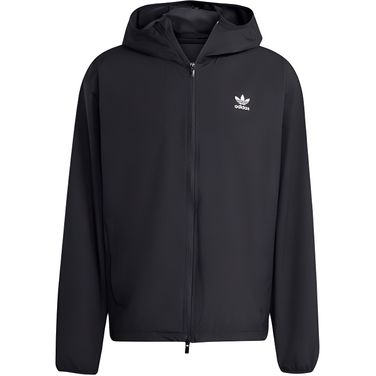 

Тканевая куртка Trefoil Essentials Adidas Originals, черный