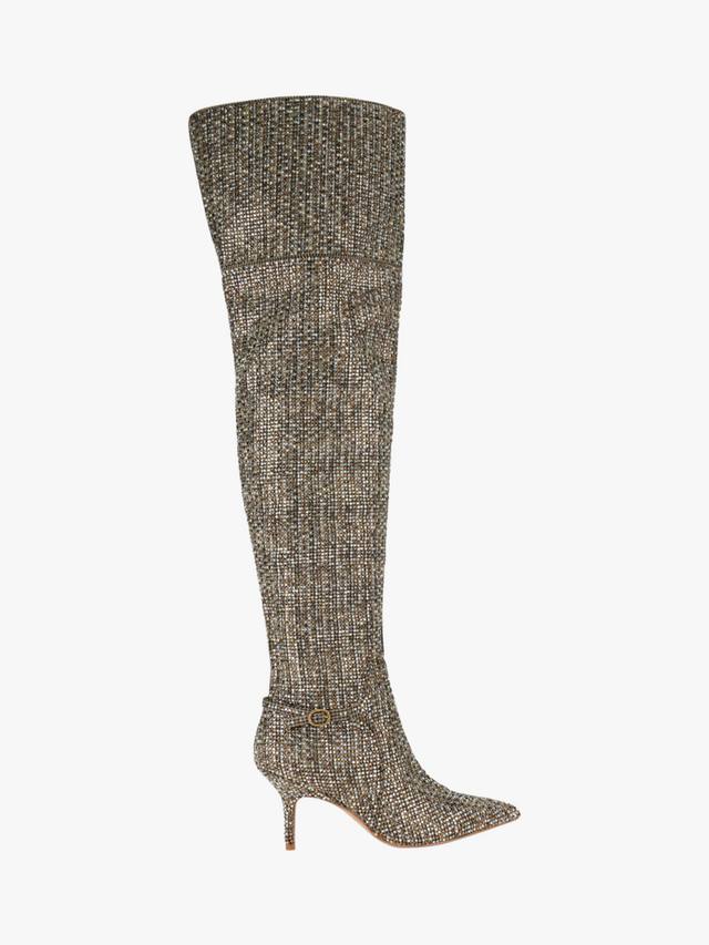 Ботинки Mayfair до колена с заостренным носком Kurt Geiger London, Beige