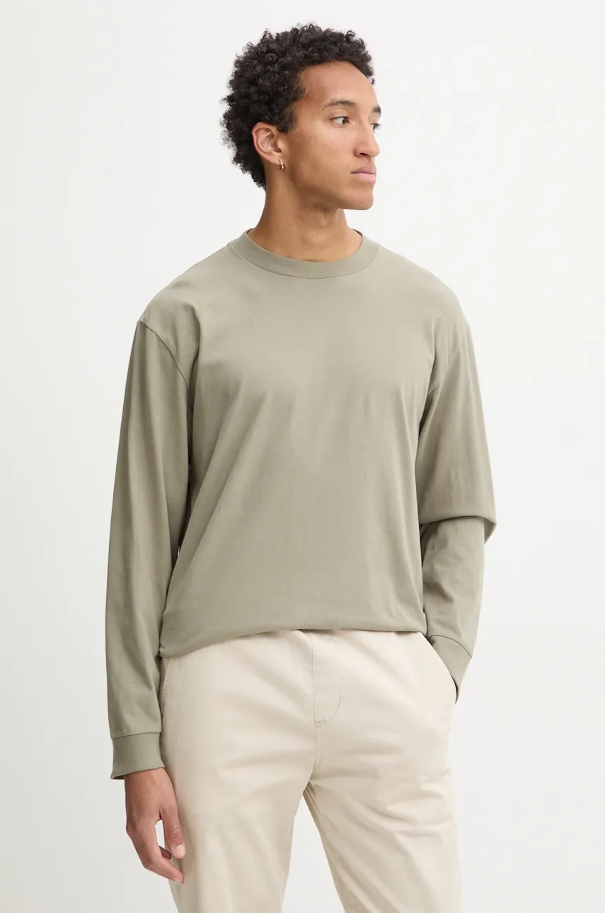

Хлопковый топ с длинными рукавами Hollister Co., зеленый